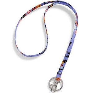 NWT Vera Bradley Factory Style Lanyard in Cotton Mural Garden